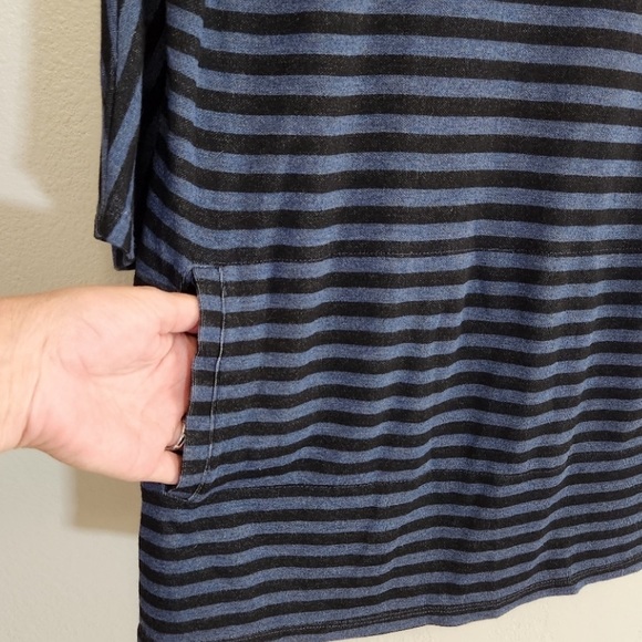 TALBOTS STRIPED COWL NECK TUNIC - Picture 6 of 10